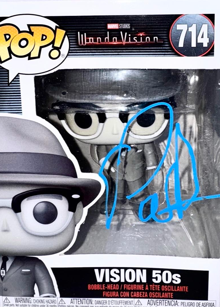 Paul Bettany Signed Funko Pop #714 "Vision" (Wanda Vision) - Beckett COA